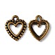 Antique Bronze Plated Hollow Heart Charms Pendants for Jewelry Making X-MLF0719Y-NF-1