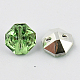2-Hoyo botones de octágono de acrílico Diamante de imitación de Taiwán BUTT-F016-10mm-34-2