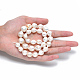 Fili di perle di keshi di perle barocche naturali PEAR-R064-10-6