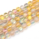 Synthetic Moonstone Beads Strands G-R375-6mm-A15-2