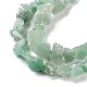 Rohe raue natürliche grüne Aventurin-Perlenstränge G-B065-C18-4