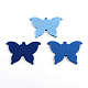 Dyed Butterfly Wood Pendants WOOD-R240-45-1