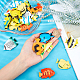 Giocattoli di plastica di pesci tropicali artificiali AJEW-WH0021-19-3