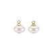 ABS Kunststoff Nachahmung Perlen Charms KK-N242-021-2