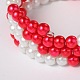 Perles de verre bracelets quatre boucles d'enveloppement BJEW-JB01800-4
