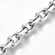 Men's Alloy Cable Chain Bracelets X-BJEW-T014-03-3