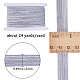 Gorgecraft cordon/bande élastique en nylon plat de 24 mètre EC-GF0001-36A-01-2