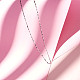 SHEGRACE Rhodium Plated 925 Sterling Silver Link Chain Necklaces JN986A-6