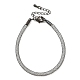 Brass Mesh Chain Bracelets for Women DIY-B066-02G-03-1