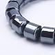 Non-Magnetic Synthetic Hematite Stretch Bracelets BJEW-K157-01-2