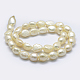 Brins de perles de culture d'eau douce naturelles PEAR-K004-03C-01-2