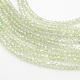 Electroplate Glass Beads Strands EGLA-D020-3x2mm-26-1