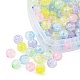 100 pièces 5 couleurs perles acryliques craquelées transparentes CACR-FS0001-02-3