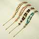 4Pcs 4 Style Gemstone Beaded Multi-strand Bracelets Set for Women BJEW-SW00038-5