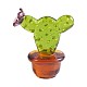 Handgefertigte Kaktusfiguren aus mundgeblasenem Glas JX536A-1