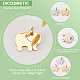 DICOSMETIC 18Pcs 3 Colors Stainless Steel Animal Pendants Elephant Jewelry Making Pendant Charms in Golden and Rose Gold Color for Jewelry Making Crafts DIY Hole: 3mm STAS-DC0006-34-4