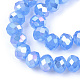 Electroplate Glass Beads Strands EGLA-A034-J6mm-B08-3