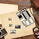 カスタムPVCプラスチッククリアスタンプ  DIYスクラップブッキング用  装飾的なフォトアルバム  カード作り  スタンプシート  フィルムフレーム  混合図形  160x110x3mm DIY-WH0439-0258-5
