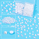 パンダホールエリートabsプラスチック＆不透明アクリル模造真珠カボション  ABカラーメッキ  混合形状  乳白色  400個/箱 OACR-PH0001-89-4