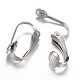 Accessoires de boucles d'oreilles clips à vis en 304 acier inoxydable STAS-G081-63P-1