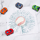 SUPERFINDINGS Baseball Car Stickers Broken Glass 3D Car Stickers Tricky Creative Glass Window Stickers Wihte Baseball Hits Self Adhesive Decal Stickers for Car Glass Window Vehicle Decoration DIY-WH0349-181-5