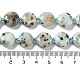 Natürliche Sesam Jaspis / Kiwi Jaspis Perlen Stränge G-NH0004-013-5