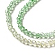 Brins de perles de verre de couleur dégradé transparent GLAA-H021-01B-13-3