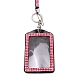 Rectangle PU Leather with Rhinestone Phone Card Holder AJEW-WH0230-48A-3