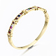 Brass Micro Pave Cubic Zirconia Bangles BJEW-T018-03G-NF-3