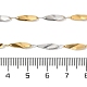Placcatura ionica (ip) 304 catena a maglie ovali intrecciate in acciaio inossidabile CHS-K017-02GP-3