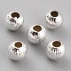 Perles en laiton plaqué durable KK-O133-001B-S-1