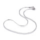 304 Stainless Steel Flat Snake Chain Necklaces NJEW-F277-02B-P-1