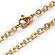 304 Stainless Steel Cable Chains Necklaces NJEW-O058-13G-1