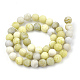 Natürlichen gelben Senf Jaspis Perlen Stränge G-T106-302-3