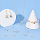 Cadre de perles circulaires en or 18 carat ph pandahall KK-PH0009-40-4