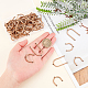 PH PandaHall 60pcs Wooden Arch Links 2 Sizes Connector Links Wood Chandelier Component Links 3 Loop Link Connectors for Pendant Bracelet Necklace Earring Jewelry Findings DIY Crafting DIY-PH0009-19-5