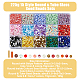 SUPERFINDINGS 225g 15 Style Round & Tube Glass Seed Beads Sets SEED-FH0001-08-2