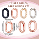 Sunnyclue 24 pièces 4 couleurs anneaux de porte à ressort en alliage FIND-SC0007-20-2