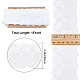 GORGECRAFT 15 Yards Scalloped Lace Trim White Cotton Lace Trim Fabric Eyelet Scalloped Edge 60mm Wide Floral Embroidery Ribbon DIY Sewing Crafts for Dress Tablecloth Curtain Hair Band Embellishment SRIB-WH0011-052-2