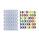 Lune avec des moules en silicone pendentif lettre DIY-J009-05A-1