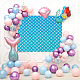 Tessuti in poliestere con motivo a squame di pesce&nbsp;DIY-WH0304-508C-3