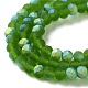 Chapelets de perles en verre imitation jade EGLA-A034-T3mm-MB11-4