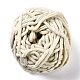 柔らかいかぎ針編みの糸  スカーフ用の太い編み糸  バッグ  クッション作り  淡いチソウ  7~8mm  65.62ヤード（60m）/ロール OCOR-G009-03A-1