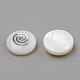 Perles de coquillages naturels d'eau douce X-SHEL-Q011-004P-2