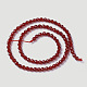 Chapelets de perles en cornaline naturelle G-F596-12A-2mm-2