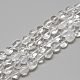 Chapelets de perles en cristal de quartz naturel X-G-R445-8x10-08-1