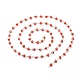 Handgefertigte runde Bunte Malerei-Perlenkette mit bösem Blick AJEW-JB01061-2
