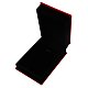 シノワズリのアクセサリー箱は、ギフトラッピング用のシルクペンダントネックレスボックス刺繍  花模様の長方形  ブラック  104x74x40mm SBOX-A001-03-2