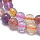 Hebras naturales de perlas de cuarzo mezclado G-G792-27B-3
