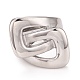 304 Stainless Steel Interlocking Rectangle Chunky Ring for Men Women RJEW-B040-20P-2